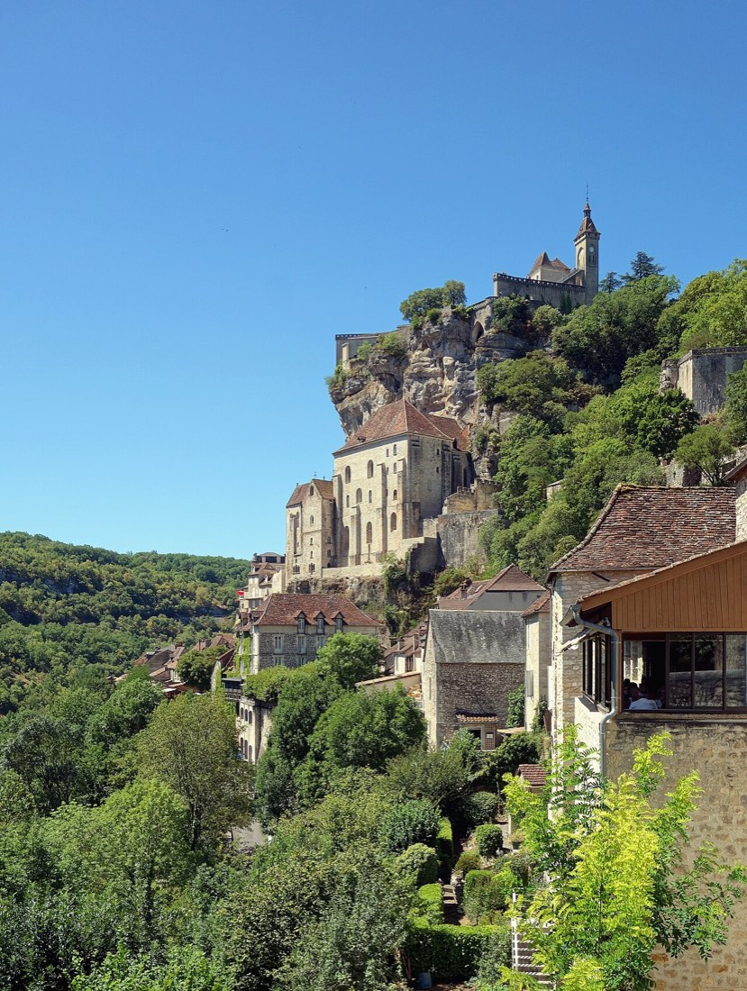 Rocamadour accrochée à sa falaise